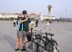 Cycling around Tiananmen Square-1