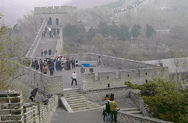 bird eye view of Juyongguan 