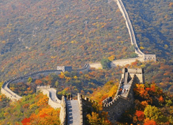 Mutianyu Great Wall in Autumn 