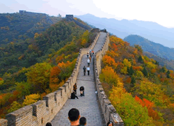 Mutianyu Great Wall in Autumn 