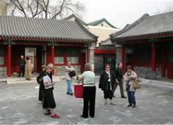 Tourist touring arround Niujie mosque