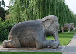 Elephant Sculpture of the Sacred Way