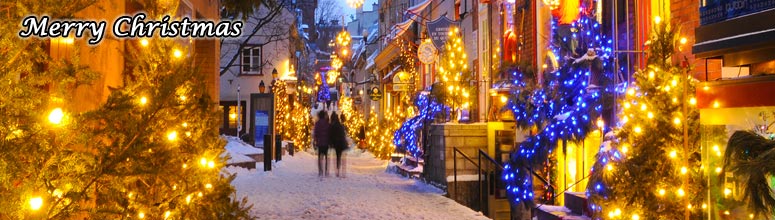 Street Decoration on Christmas Eve