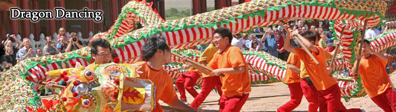 Chinese New Year Dragon Dancing