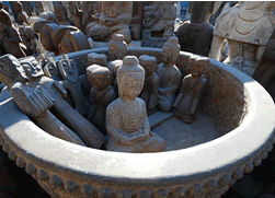 life-sized terracotta warriors at Panjiayuan