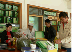 packing tea