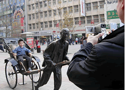rickshaw at Wangfujing street 