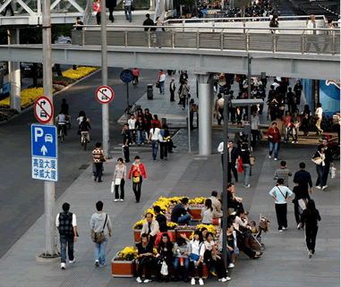 people in Xidan 