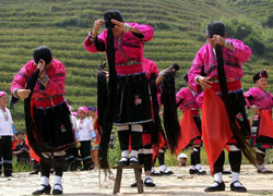 Huangluo Red Yao Minority Village Women