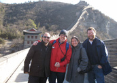 We are on the Badaling Great Wall.
