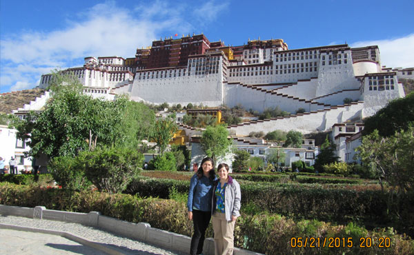 Sarah Wright are visiting Lhasa
