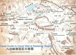 Detailed Map of Badaling Great Wall 