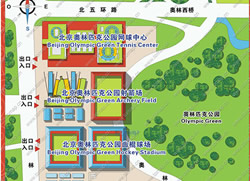 Layout Map of Beijing Olympic Green