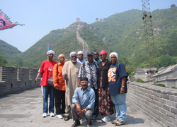 American Muslim Group visting Great Wall 