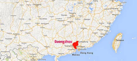 Guangzhou Location Map
