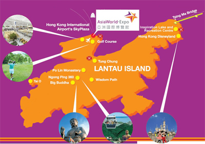 Lantau Island Attractions Map