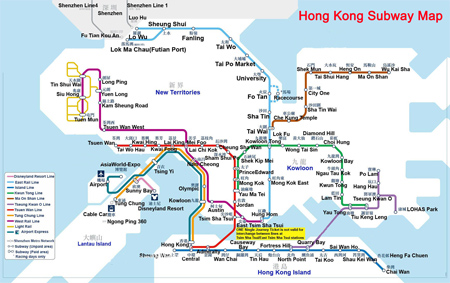 Hong Kong Subway Map