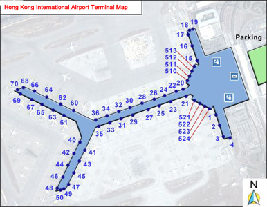 Hong Kong International Airport Layout Map