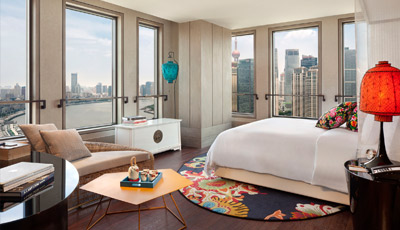 Hotel Guestroom and Big Bed