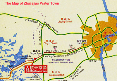 Zhujiajiao Location Map