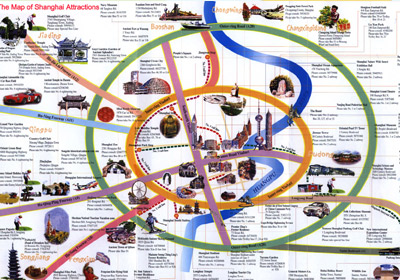 Shanghai Attraction Map