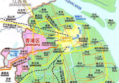 Shanghai Location Map