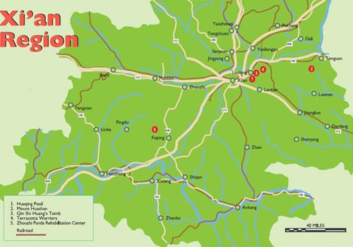 Xian Region Map