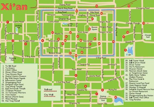 Xian City Map