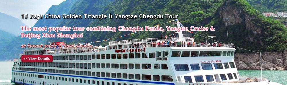 13 Days China Golden Triangle & Yangtze Chengdu Tour