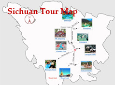 Sichuan Tour Map