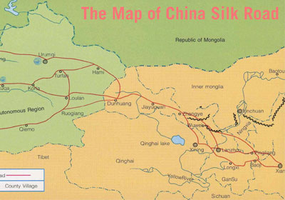 The Map of China Silk Road