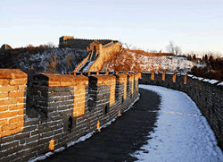 Beautiful Snow Scene at the Great Wall