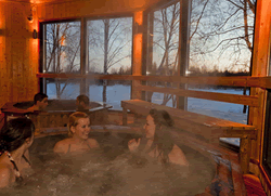 Enjoy a Spa after a tired and cold touring day.