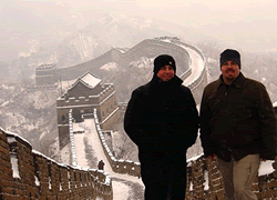 Mutianyu Great Wall Hiking in Winter