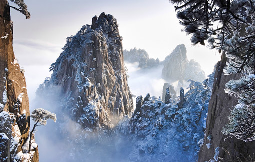 Mt. Huangsh Snow Landscape
