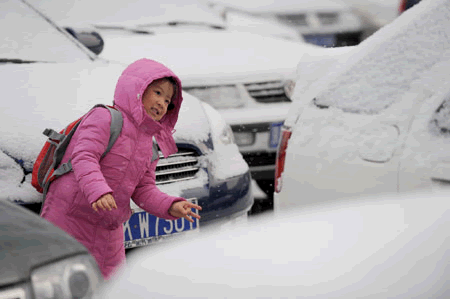 Snow in Beijing Winter