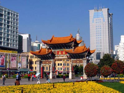 Golden Horse and Green Phoenix Archway