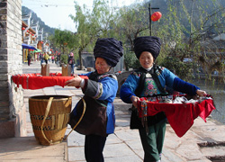 Local Miao People in Fenghuang