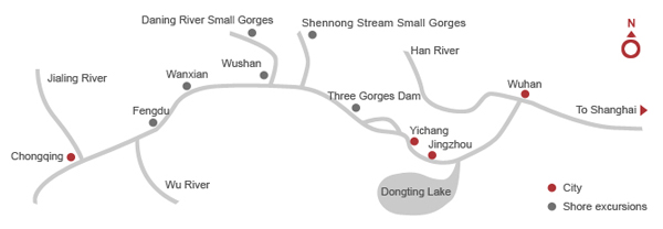 Yangtze Cruise Routes
